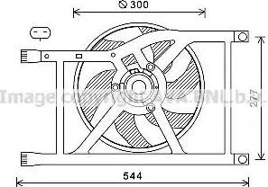 Ava Quality Cooling FD7564 - Вентилятор, охолодження двигуна autocars.com.ua