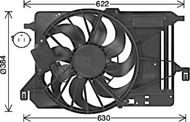 Ava Quality Cooling FD7685 - Вентилятор, охлаждение двигателя avtokuzovplus.com.ua