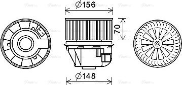 Ava Quality Cooling FD8612 - Вентилятор салона avtokuzovplus.com.ua