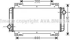 Ava Quality Cooling FDA2044 - Радиатор, охлаждение двигателя avtokuzovplus.com.ua