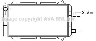 Ava Quality Cooling FDA2047 - Радіатор, охолодження двигуна autocars.com.ua