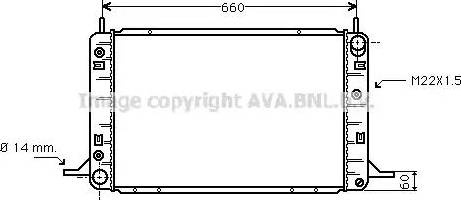 Ava Quality Cooling FDA2113 - Радіатор, охолодження двигуна autocars.com.ua