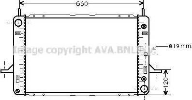 Ava Quality Cooling FDA2120 - Радіатор, охолодження двигуна autocars.com.ua