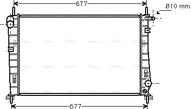 Ava Quality Cooling FDA2185 - Радіатор, охолодження двигуна autocars.com.ua