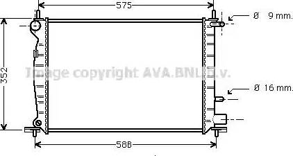 Ava Quality Cooling FDA2219 - Радиатор, охлаждение двигателя autodnr.net