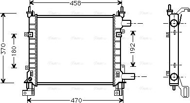 Ava Quality Cooling FDA2260 - Радиатор, охлаждение двигателя avtokuzovplus.com.ua