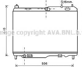 Ava Quality Cooling FDA2442 - Радіатор, охолодження двигуна autocars.com.ua