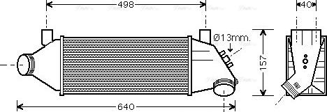 Ava Quality Cooling FDA4315 - Интеркулер autocars.com.ua