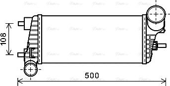 Ava Quality Cooling FDA4471 - Интеркулер, теплообменник турбины avtokuzovplus.com.ua