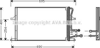 Ava Quality Cooling FDA5227 - Конденсатор кондиционера avtokuzovplus.com.ua