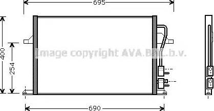 Ava Quality Cooling FDA5259 - Конденсатор кондиционера autodnr.net