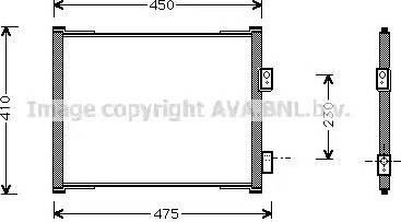 Ava Quality Cooling FDA5262 - Конденсатор, кондиціонер autocars.com.ua