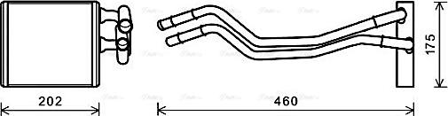 Ava Quality Cooling FDA6455 - Теплообмінник, опалення салону autocars.com.ua