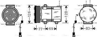 Ava Quality Cooling FDAK289 - Компресор, кондиціонер autocars.com.ua