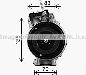 Ava Quality Cooling FDK670 - Компресор, кондиціонер autocars.com.ua