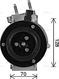 Ava Quality Cooling FDAK674 - Компресор, кондиціонер autocars.com.ua