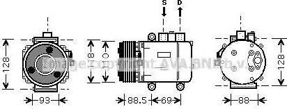 Ava Quality Cooling FD K420 - Компрессор кондиционера avtokuzovplus.com.ua