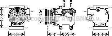 Ava Quality Cooling FD K437 - Компрессор кондиционера autodnr.net