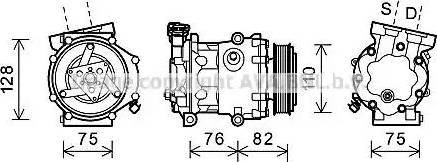 Ava Quality Cooling FDK479 - Компресор, кондиціонер autocars.com.ua