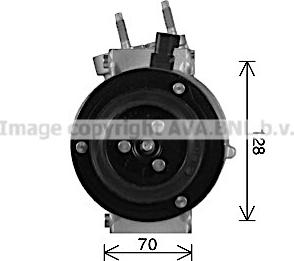 Ava Quality Cooling FDK674 - Компресор, кондиціонер autocars.com.ua