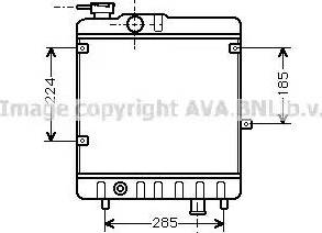 Ava Quality Cooling FT 2028 - Радіатор, охолодження двигуна autocars.com.ua