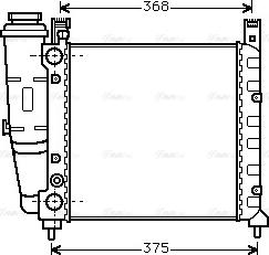 Ava Quality Cooling FT 2038 - Радиатор, охлаждение двигателя avtokuzovplus.com.ua