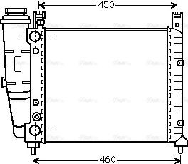 Ava Quality Cooling FT 2039 - Радіатор, охолодження двигуна autocars.com.ua