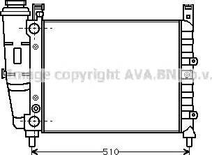 Ava Quality Cooling FT2044 - Радіатор, охолодження двигуна autocars.com.ua