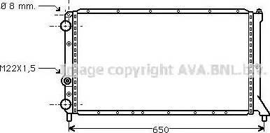 Ava Quality Cooling FT 2051 - Радиатор, охлаждение двигателя avtokuzovplus.com.ua