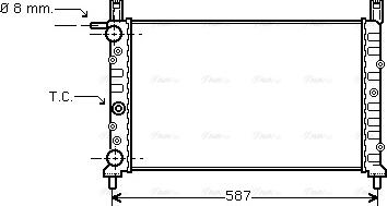 Ava Quality Cooling FT 2078 - Радіатор, охолодження двигуна autocars.com.ua