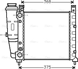 Ava Quality Cooling FT 2057 - Радиатор, охлаждение двигателя avtokuzovplus.com.ua