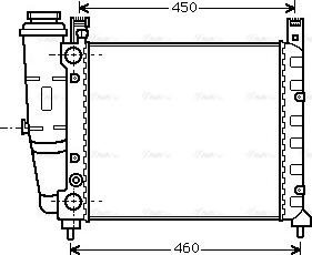 Ava Quality Cooling FT 2059 - Радіатор, охолодження двигуна autocars.com.ua