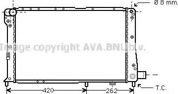 Ava Quality Cooling FT 2065 - Радіатор, охолодження двигуна autocars.com.ua