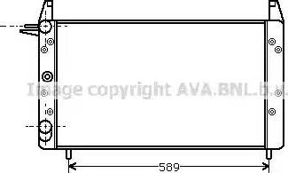 Ava Quality Cooling FT 2068 - Радіатор, охолодження двигуна autocars.com.ua