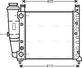 Ava Quality Cooling FT 2077 - Радиатор, охлаждение двигателя avtokuzovplus.com.ua