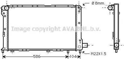 Ava Quality Cooling FT 2092 - Радіатор, охолодження двигуна autocars.com.ua