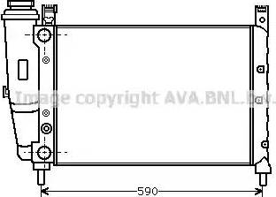 Ava Quality Cooling FT 2122 - Радіатор, охолодження двигуна autocars.com.ua