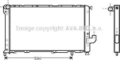 Ava Quality Cooling FT 2136 - Радіатор, охолодження двигуна autocars.com.ua