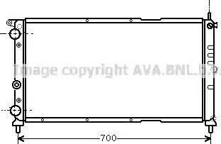 Ava Quality Cooling FT 2143 - Радіатор, охолодження двигуна autocars.com.ua