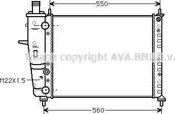 Ava Quality Cooling FT 2159 - Радіатор, охолодження двигуна autocars.com.ua