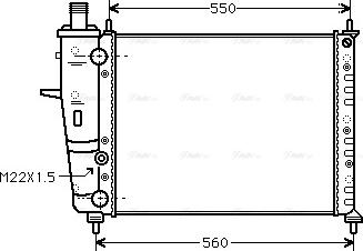 Ava Quality Cooling FT 2160 - Радіатор, охолодження двигуна autocars.com.ua