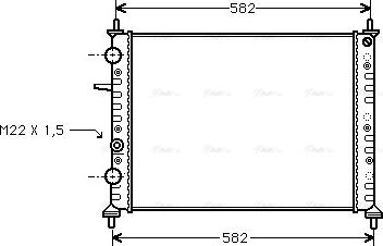 Ava Quality Cooling FT 2161 - Радіатор, охолодження двигуна autocars.com.ua