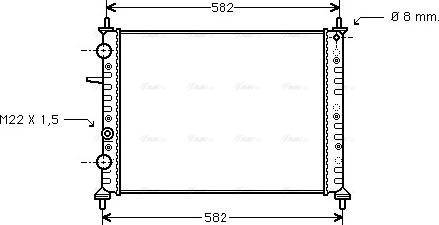 Ava Quality Cooling FT 2162 - Радіатор, охолодження двигуна autocars.com.ua