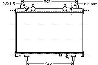 Ava Quality Cooling FT 2180 - Радіатор, охолодження двигуна autocars.com.ua