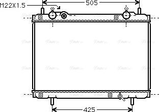 Ava Quality Cooling FT 2185 - Радіатор, охолодження двигуна autocars.com.ua