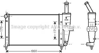 Ava Quality Cooling FT 2208 - Радіатор, охолодження двигуна autocars.com.ua