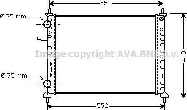 Ava Quality Cooling FT 2229 - Радіатор, охолодження двигуна autocars.com.ua