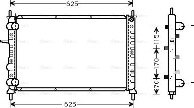 Ava Quality Cooling FT 2231 - Радіатор, охолодження двигуна autocars.com.ua