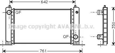 Ava Quality Cooling FT 2243 - Радиатор, охлаждение двигателя avtokuzovplus.com.ua