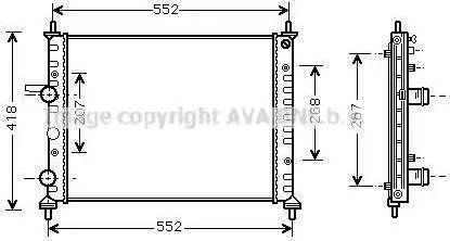 Ava Quality Cooling FT 2249 - Радіатор, охолодження двигуна autocars.com.ua